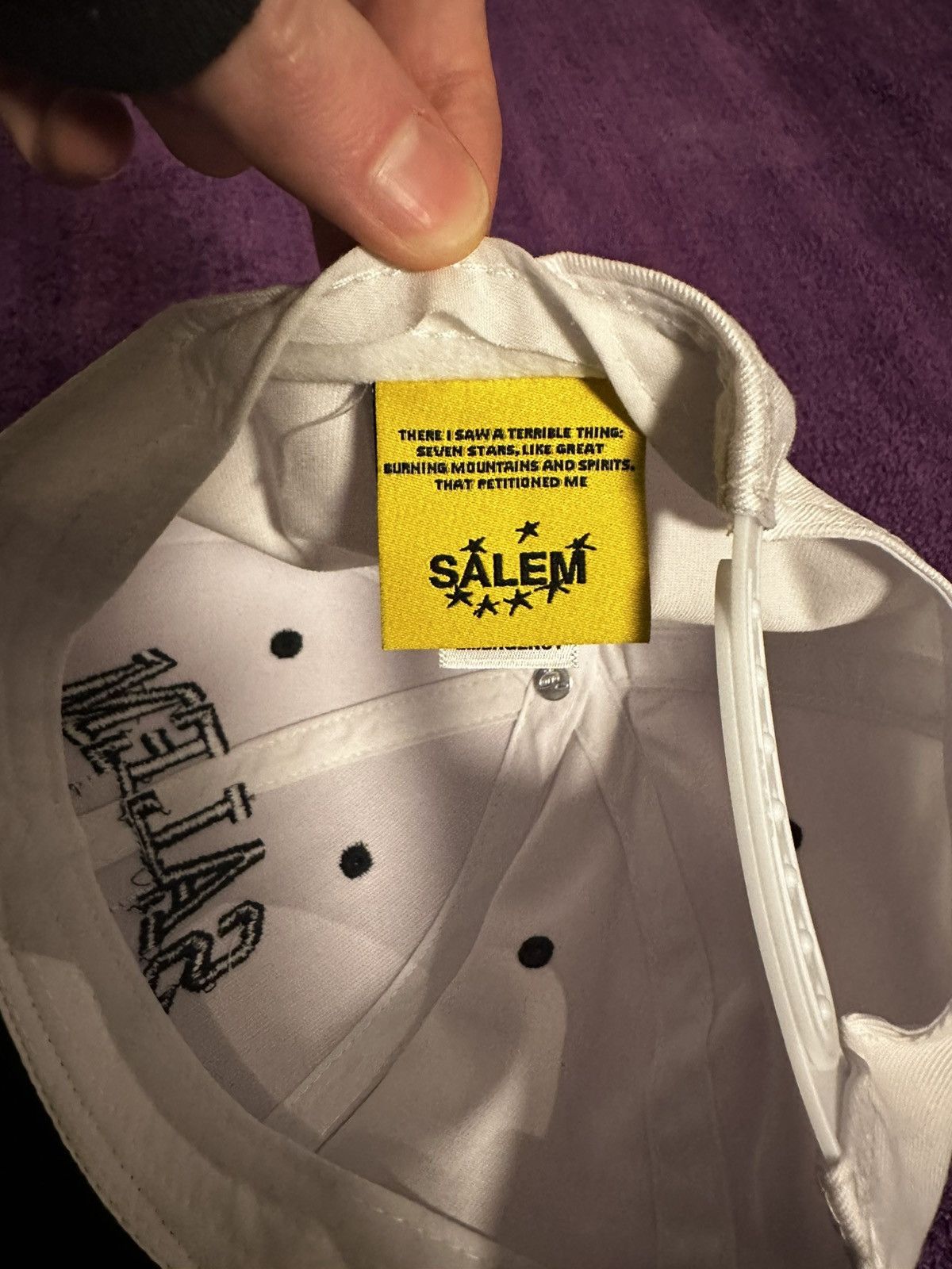S4LEM S4LEM Salem Flag Cap White EU Size ONE SIZE - 2 Thumbnail