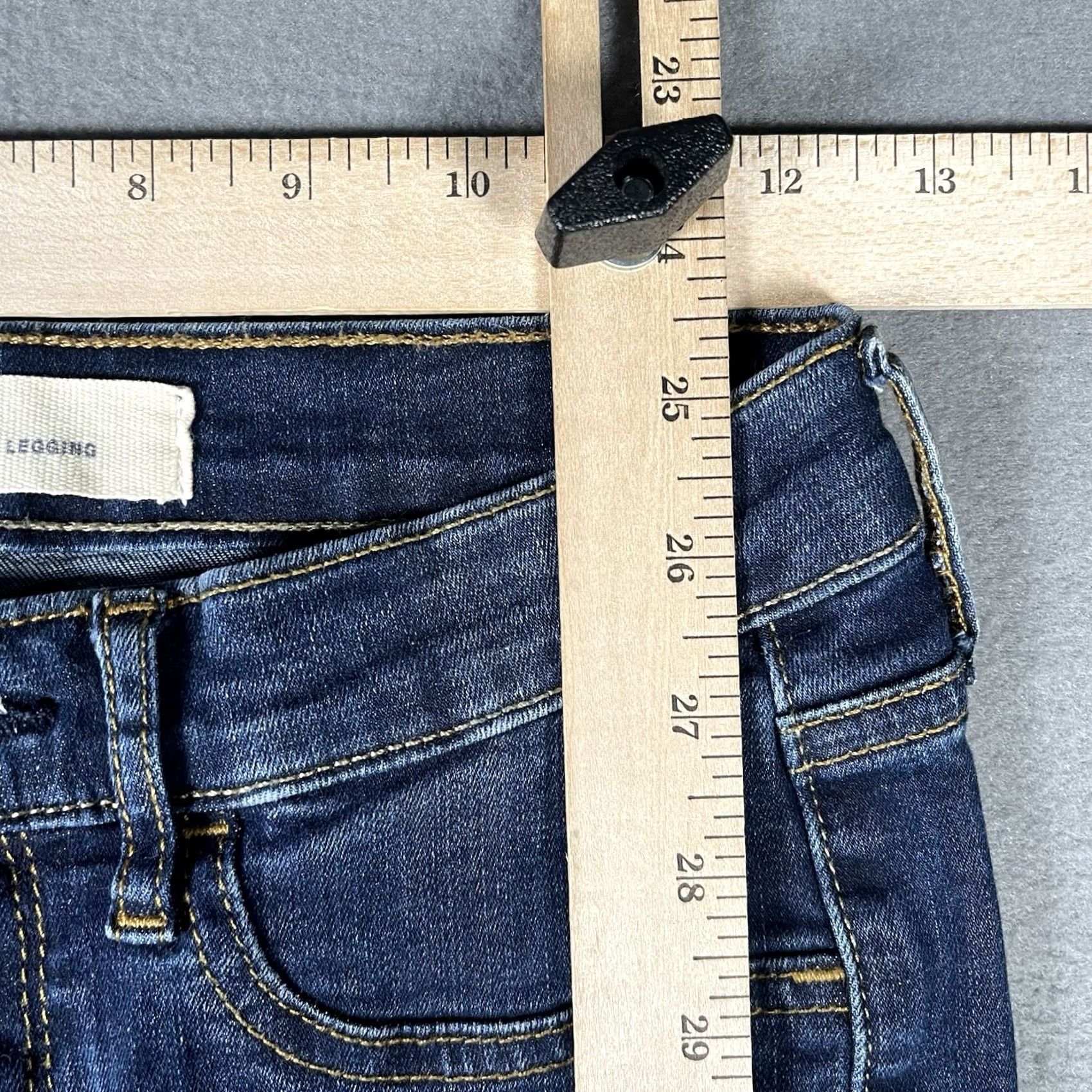 Gap VINTAGE Gap Easy Legging Jeans Womens 26R Blue Mid Rise Slim Straight Denim Jegging Preppy Size 26" / US 2 / IT 38 - 7 Thumbnail