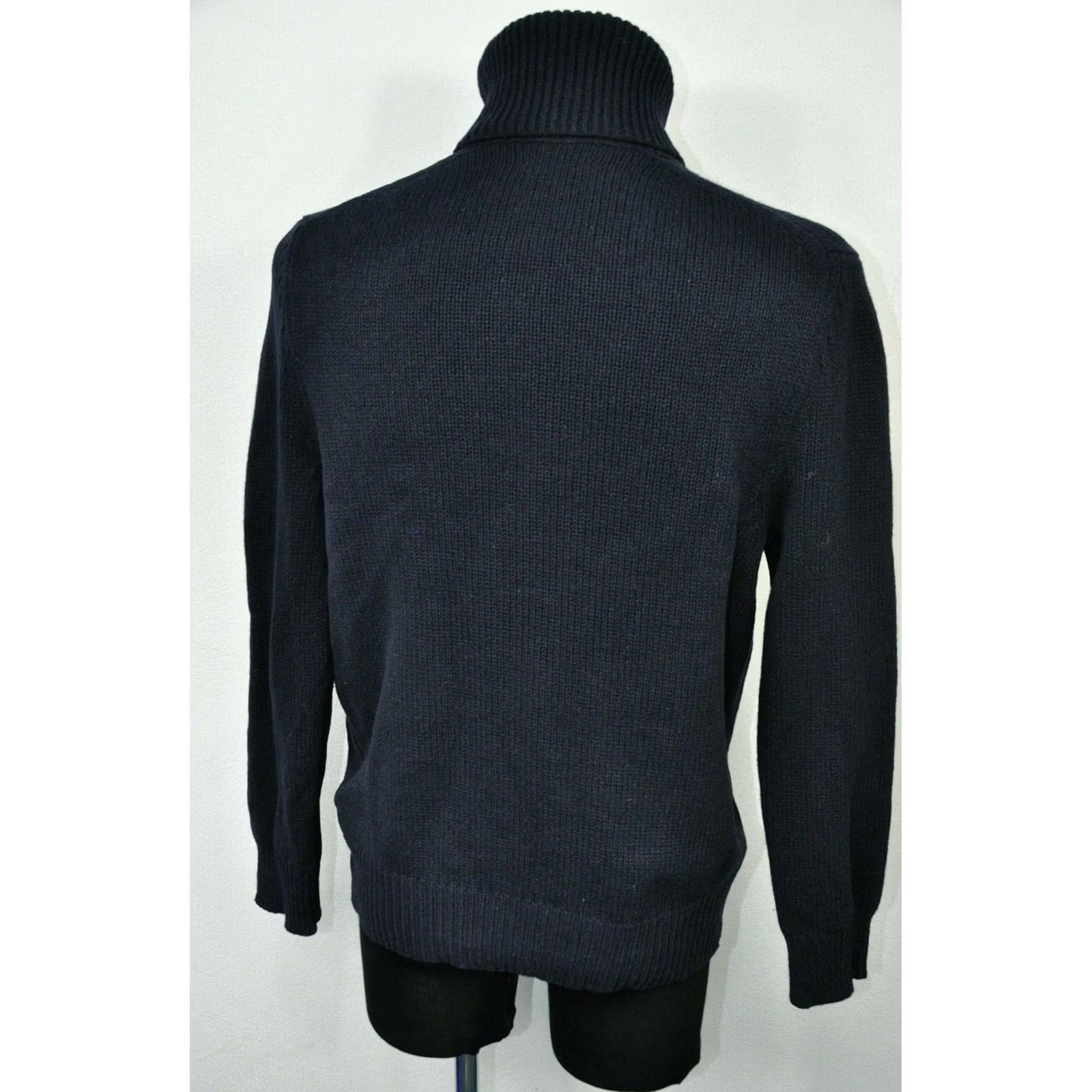 Acne Studios ACNE STUDIOS Chet P AW14 SWEATER Wool Navy Blue M Mens Pullover Turtleneck Size US M / EU 48-50 / 2 - 3 Thumbnail