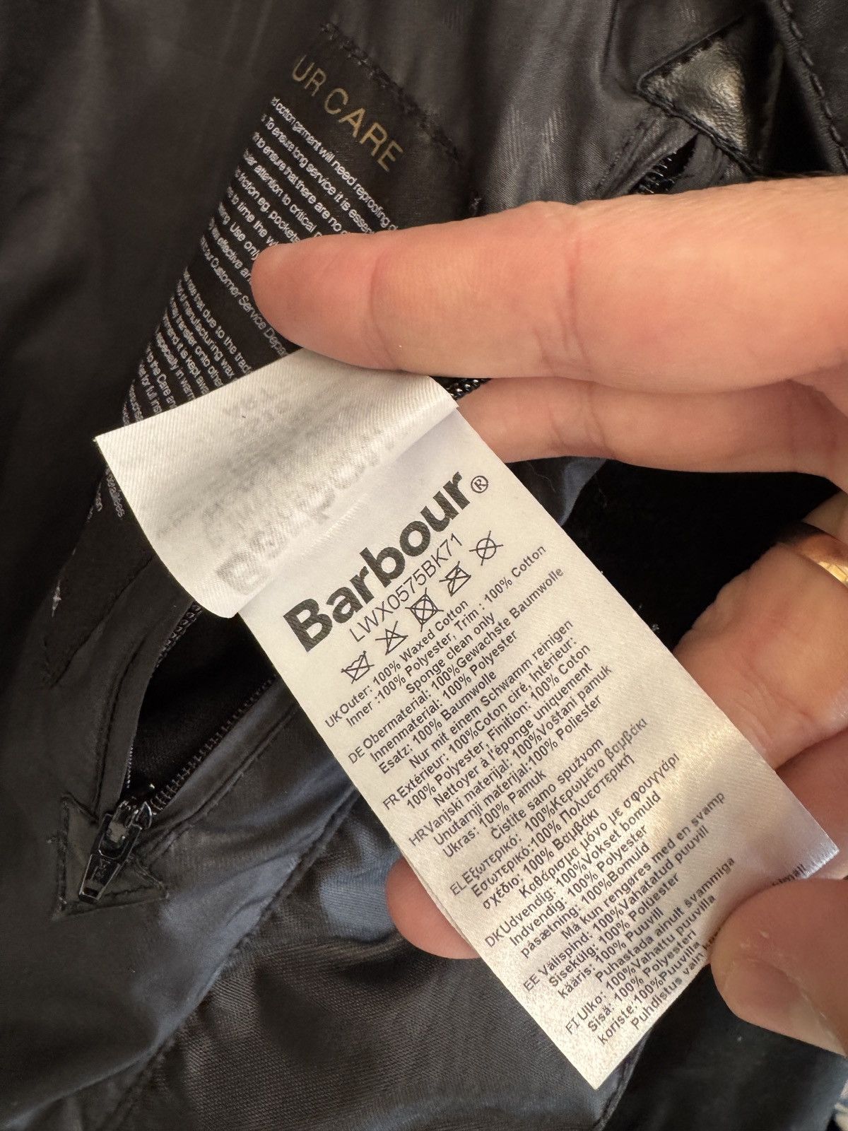 Barbour Barbour International Hairpin Hooded Wax Women’s Jacket Size L / US 10 / IT 46 - 20 Thumbnail