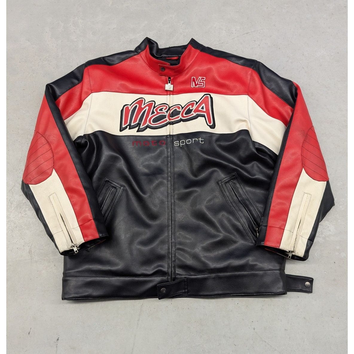 Vintage Y2K Mecca Motor Sport Performance Series Leather Jacket | Grailed