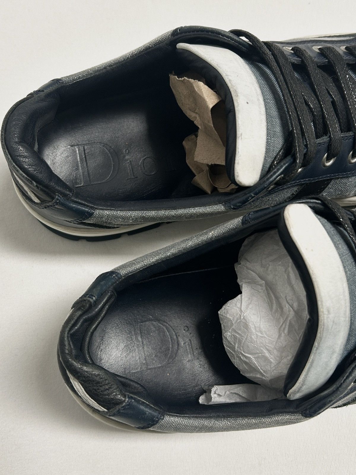 Dior SS2011 Low-Top Leather Panel Sneakers Size US 7.5 / EU 40-41 - 6 Thumbnail