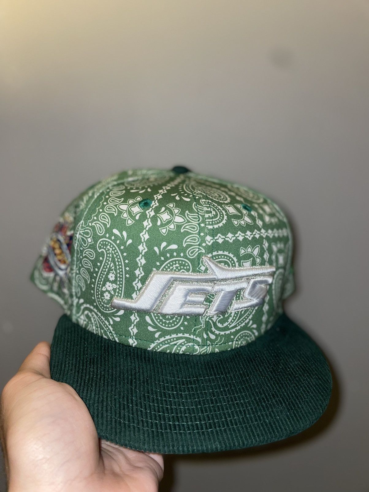 image of Hat Club x Myfitteds New York Jets 1996 Nsfl Draft Size 8 Bran in Green, Men's