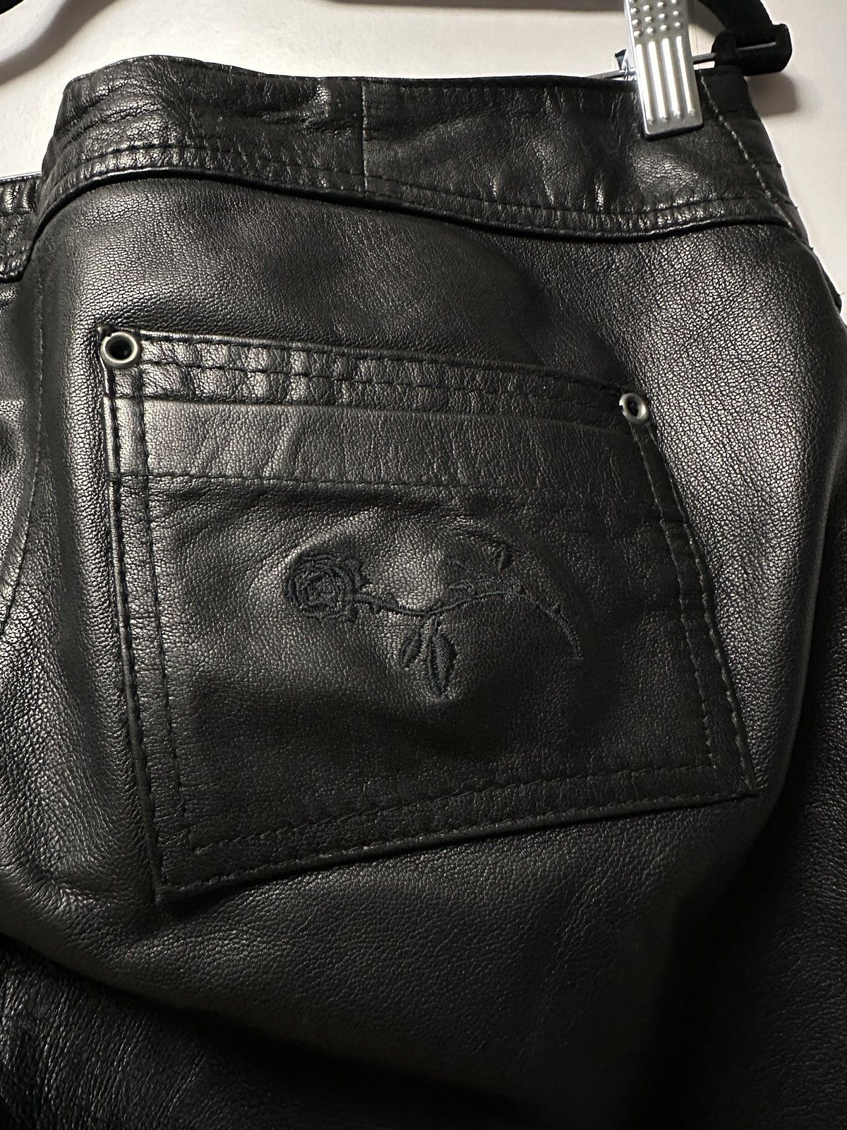 Other Leather pants with embroidery for women size M motorcycle Size 27" / US 4 / IT 40 - 10 Thumbnail