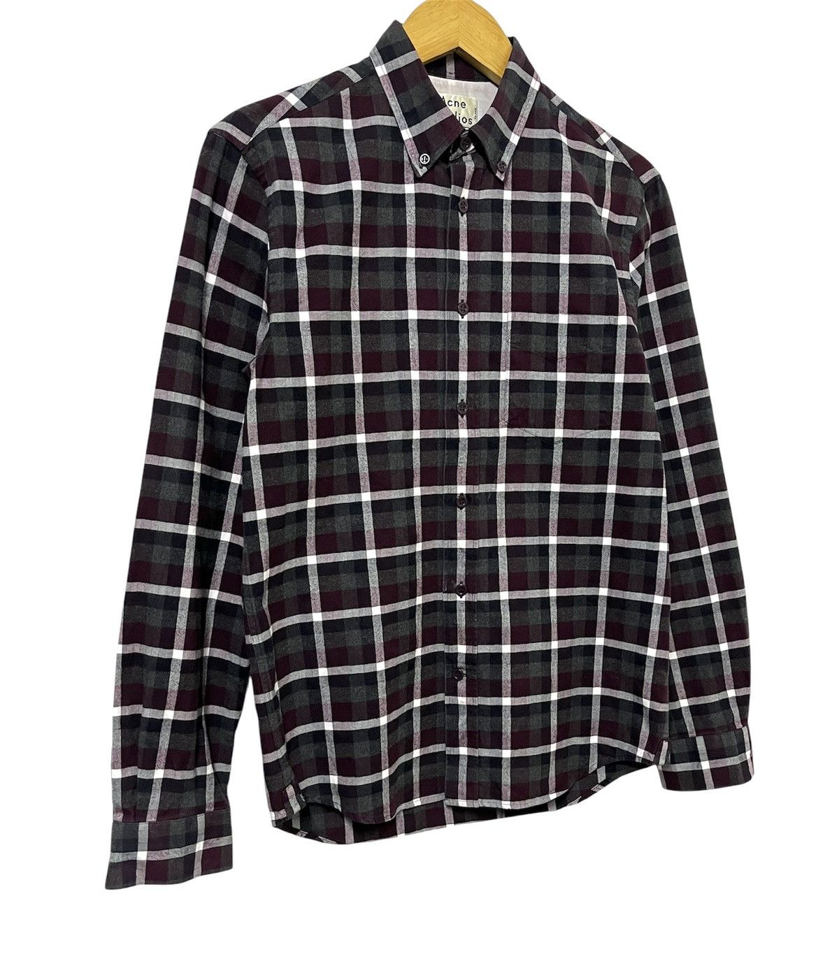 ACNE STUDIOS ISHERWOOD CHECKERED CASUAL SHIRT