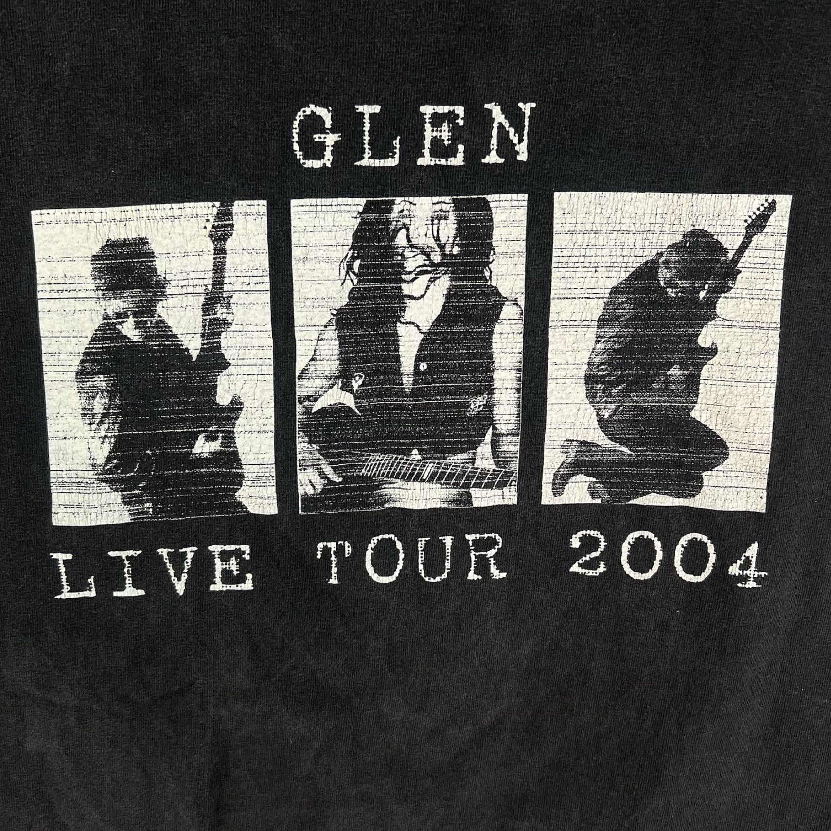 Gildan VINTAGE GILDAN 2004 GLEN Band Live Tour T-Shirt XL Black Graphic Mens Size US XL / EU 56 / 4 - 2 Thumbnail