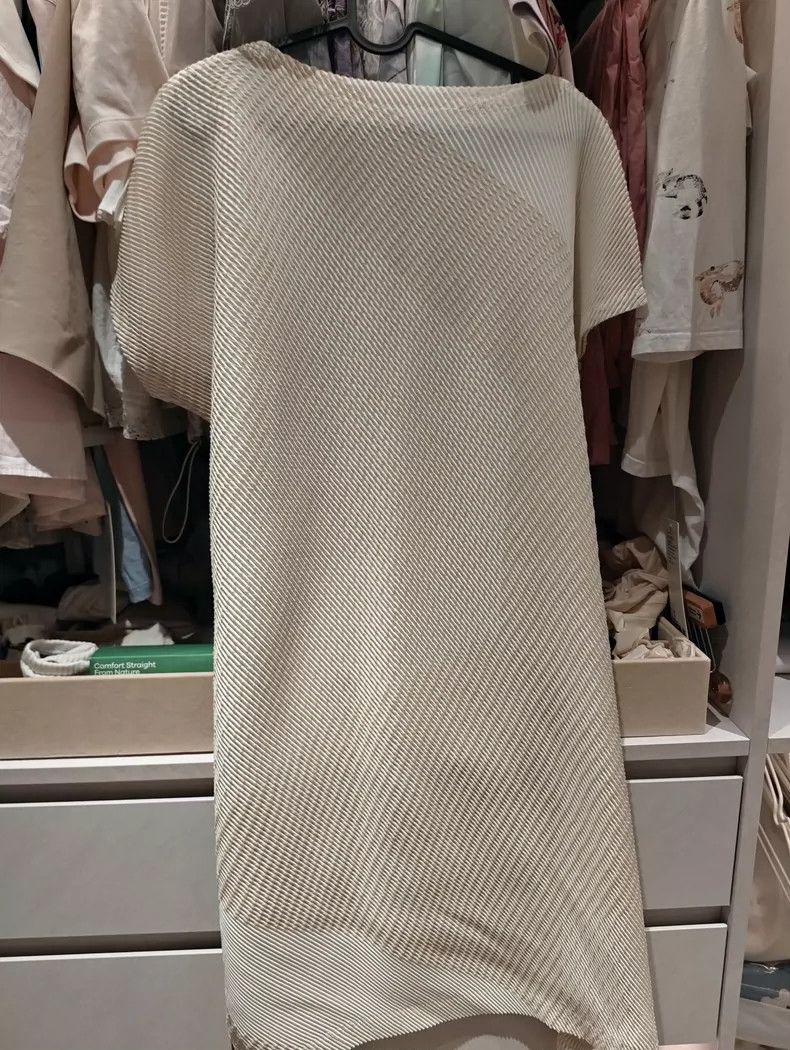 Issey Miyake Issey Miyake size:2 Beige mainline dress Size S / US 4 / IT 40 - 4 Thumbnail