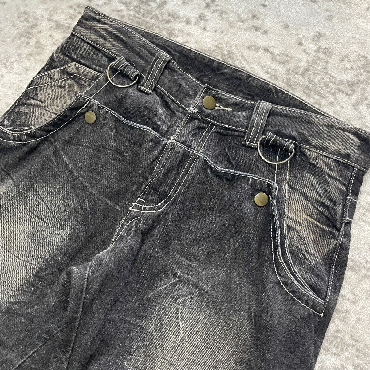 GOSTAR DE FUGA Aston Japan Panel Spiral Cut Fade Wash Cargo Denim Jeans Size US 30 / EU 46 - 8 Thumbnail