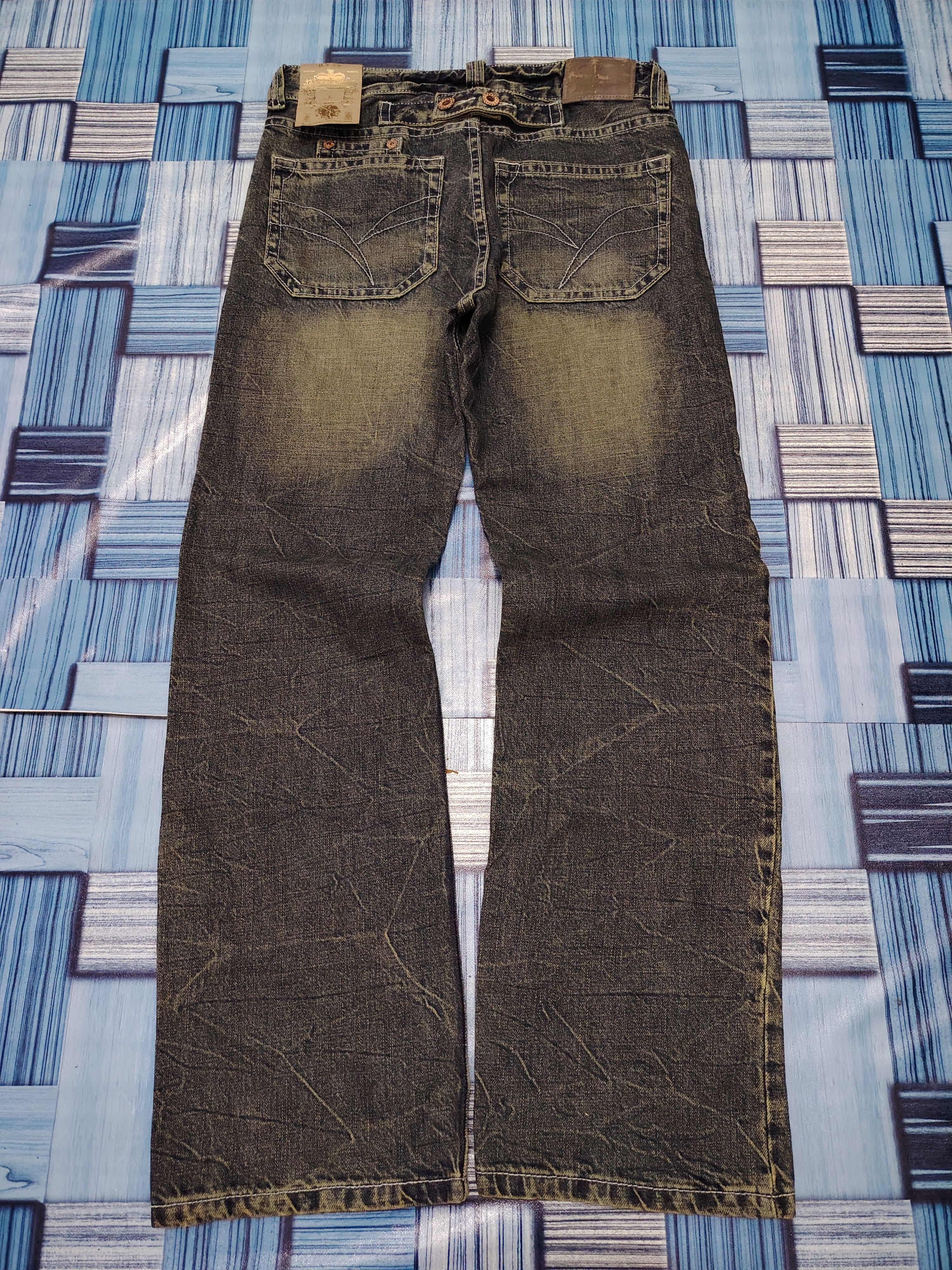 Hysteric Glamour 💥Insane💥 R>>> Jeans RH193 Mud Wash Flared Jeans Size US 31 - 15 Thumbnail