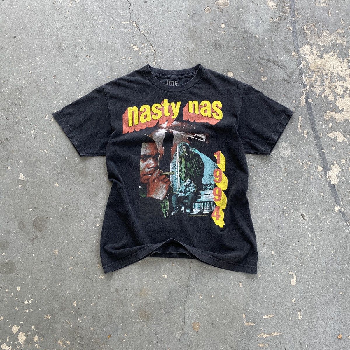 Band Tees × Rap Tees × Vintage Vintage 90s Y2K Nasty NAS 1994 rap 