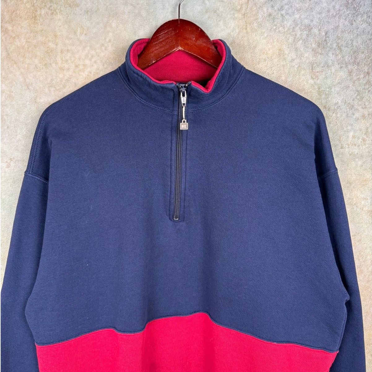Russell Athletic × Vintage VTG 90s Russell Athletic Q Zip Sweatshirt Sz XL USA Made Size US XL / EU 56 / 4 - 5 Thumbnail