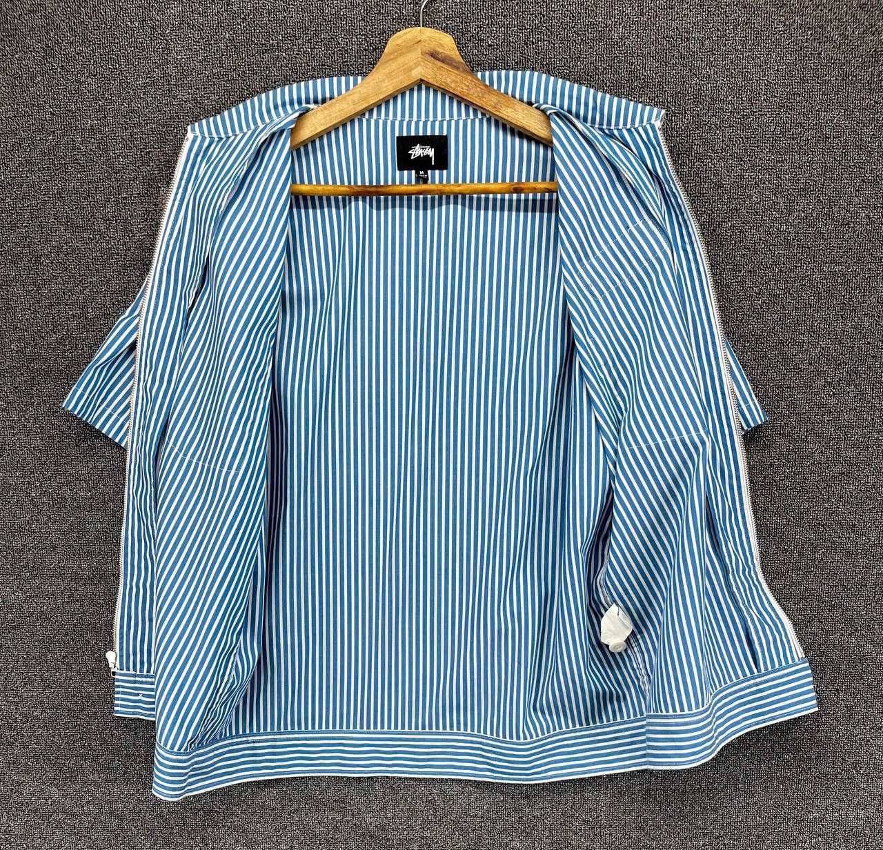 Stussy Stussy Hickory Striped Rare Work Wear Zip Up Shirts Flannel Size US M / EU 48-50 / 2 - 5 Thumbnail