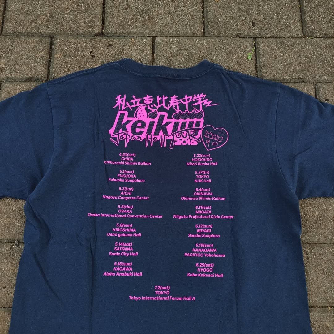 Band Tees Shiritsu Ebisu Chugaku Tour 2016 Tee Size US M / EU 48-50 / 2 - 3 Thumbnail