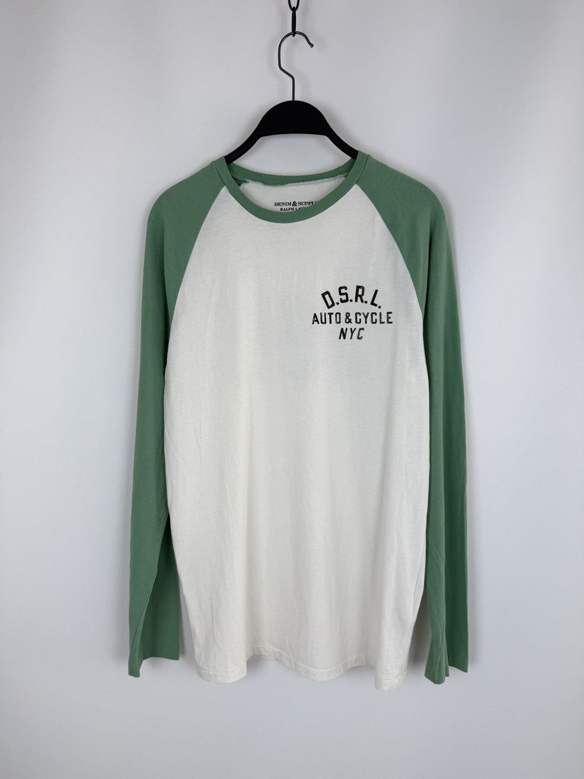 Denim & Supply Ralph Lauren Denim&Supply RL Two Tone Graphic Jersey Long Sleeve Size US S / EU 44-46 / 1 - 1 Thumbnail