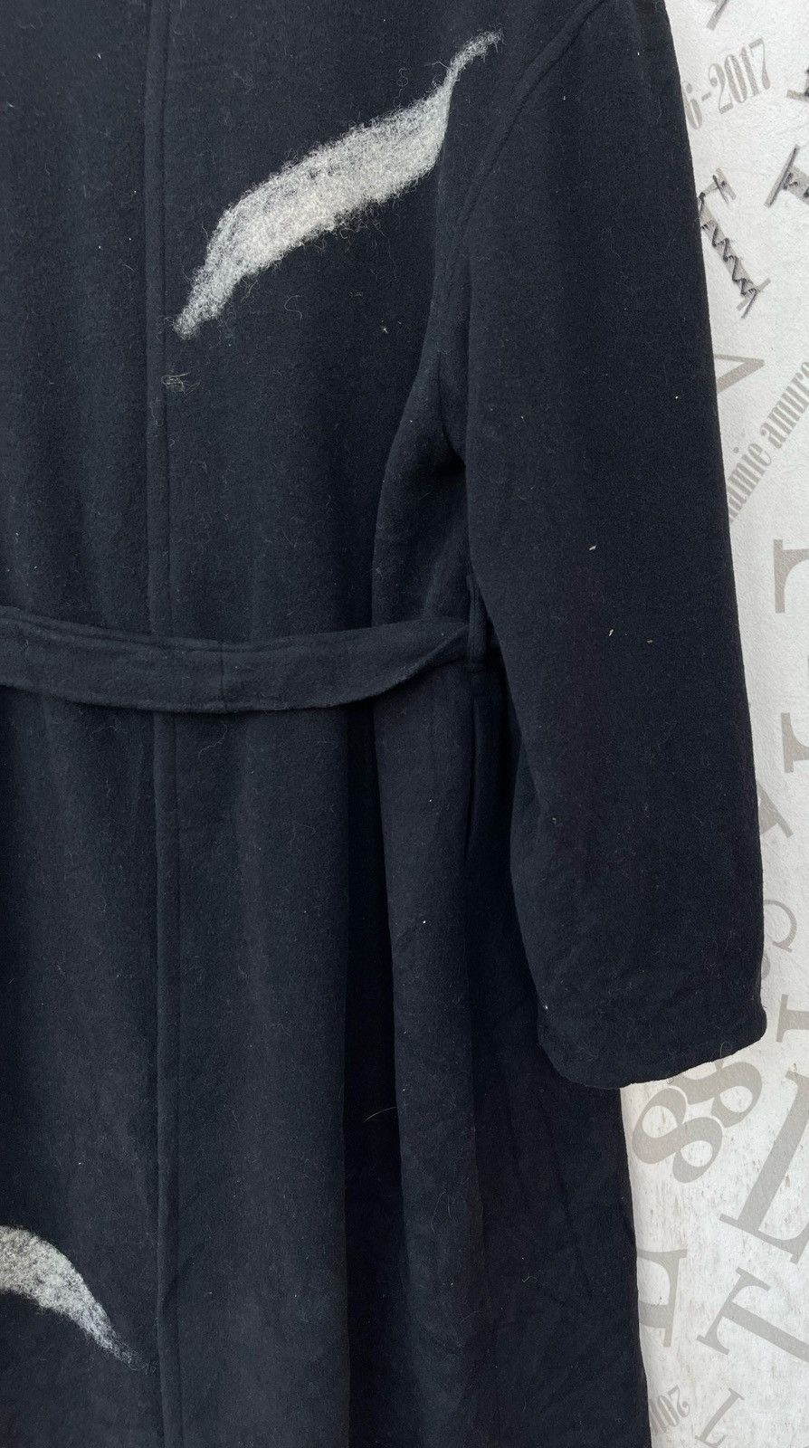 Japanese Brand 🔥Vintage Koos Japan "Art" Wool Belt Over Coat Size US M / EU 48-50 / 2 - 7 Thumbnail