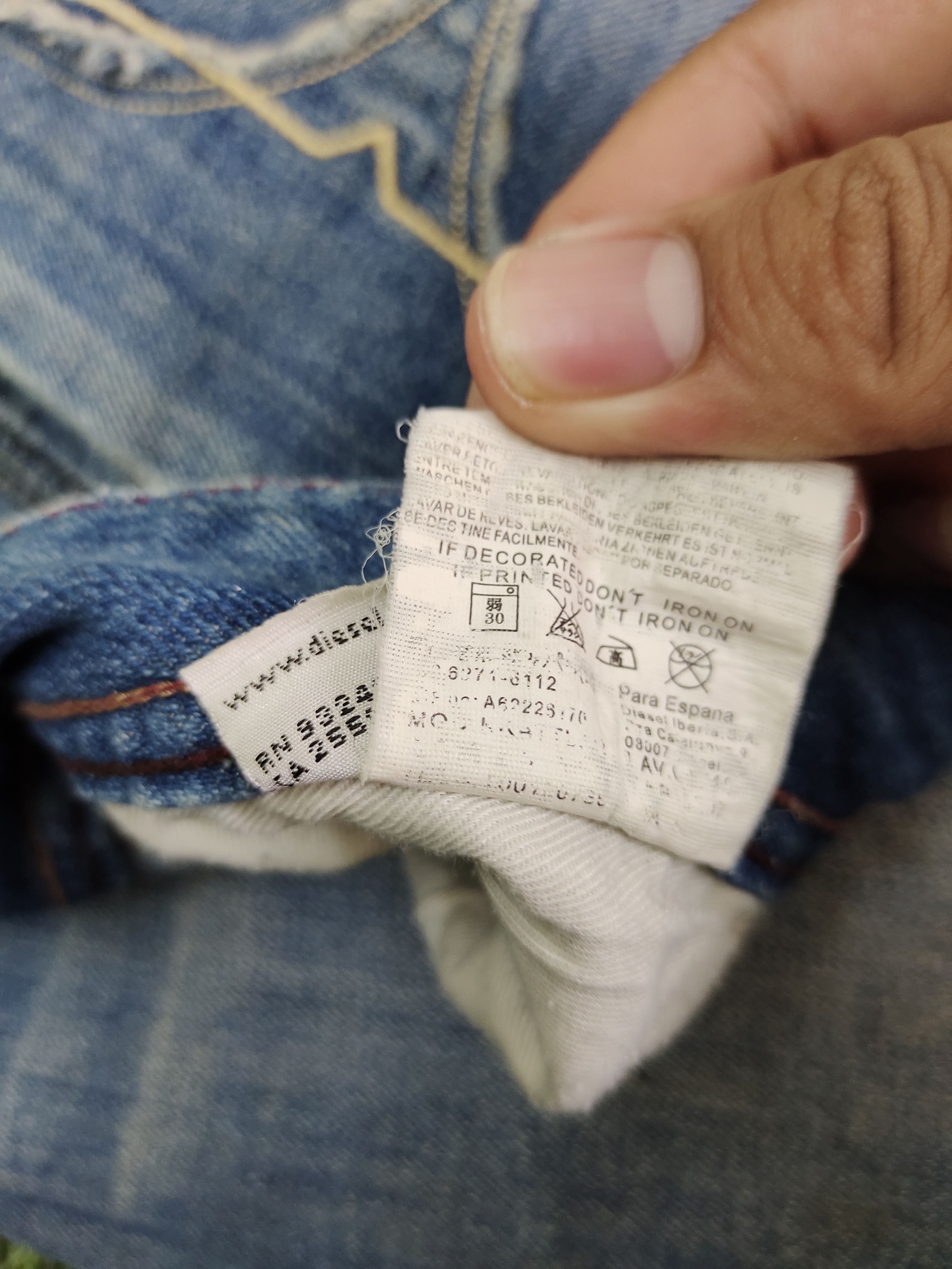 Diesel Wide Leg Jeans Diesel Denim Streetwear Y2k Size US 31 - 16 Thumbnail
