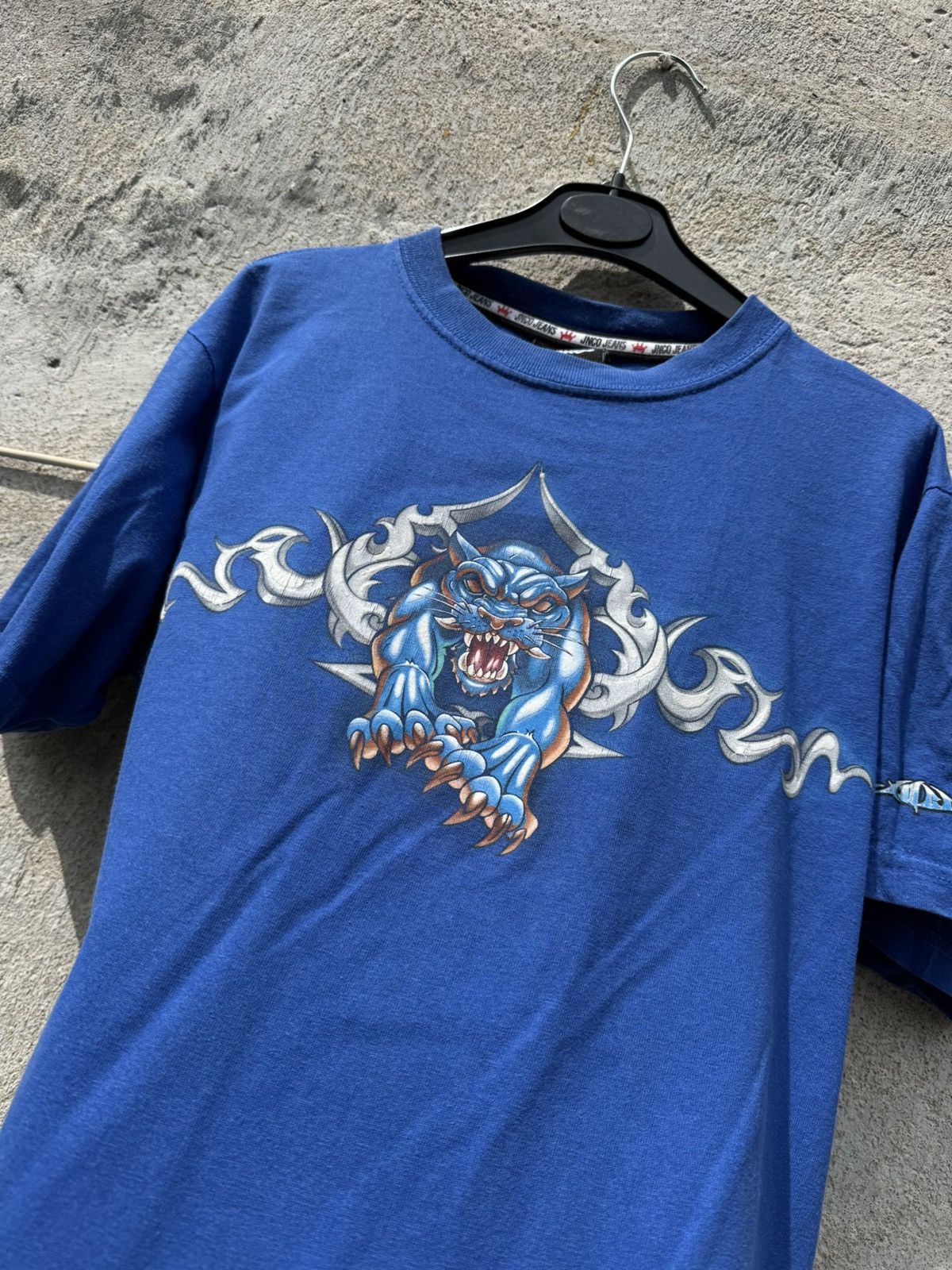 JNCO Vintage JNCO TIGER TRIBAL BLUE TSHIRT Y2K RAP Grunge Size US S / EU 44-46 / 1 - 13 Thumbnail