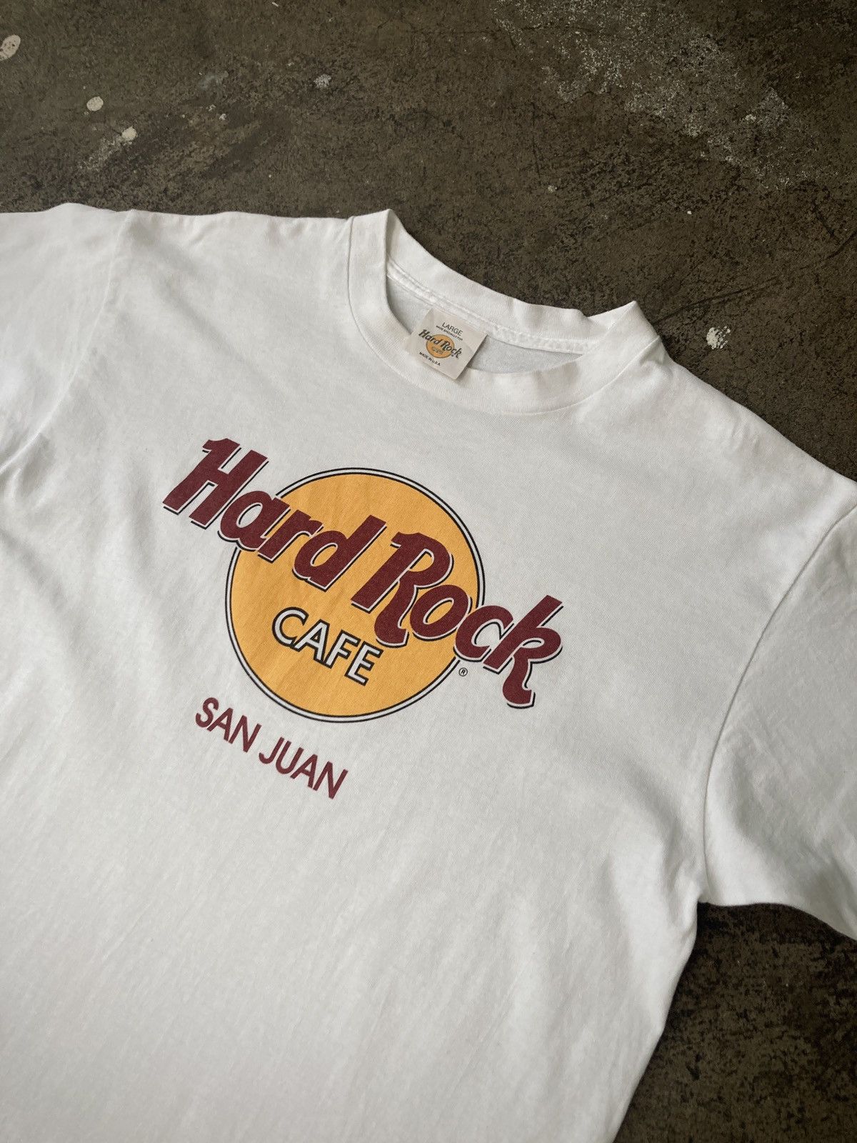 Hard Rock Cafe × Vintage Vintage 90s Hard Rock Café “San Juan” Size US L / EU 52-54 / 3 - 7 Thumbnail