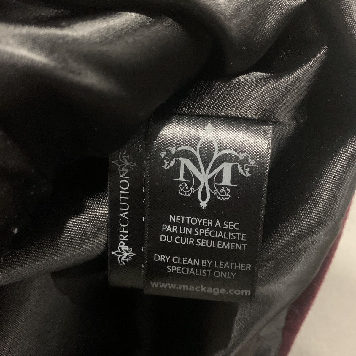 Mackage Mackage Pea Coat Wool Womans Size XS Burgundy Leather Accent Size XS / US 0-2 / IT 36-38 - 9 Thumbnail