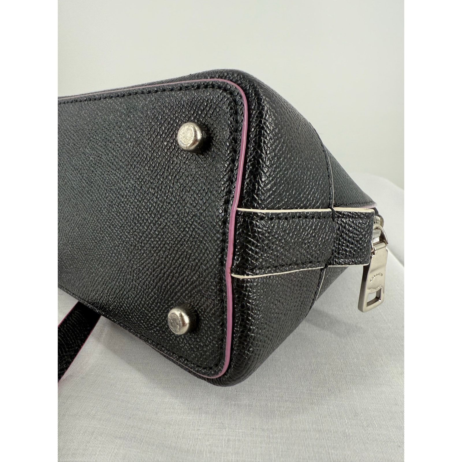 Coach Coach Mini Sierra Satchel F13310 Black Multi Edgepaint Size ONE SIZE - 14 Thumbnail