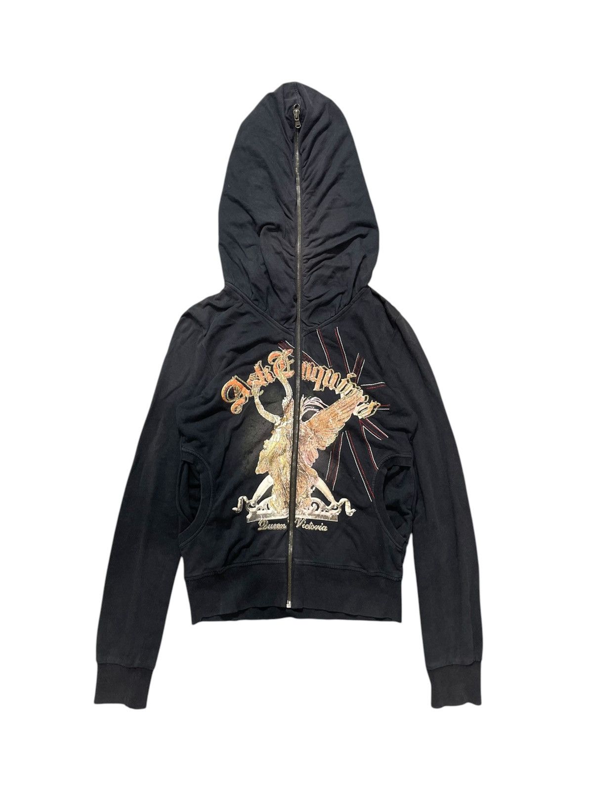 Japanese Brand × Vintage Ask Enquired Mask Zipp Hoodie queen Victoria style Size US S / EU 44-46 / 1 - 1 Thumbnail