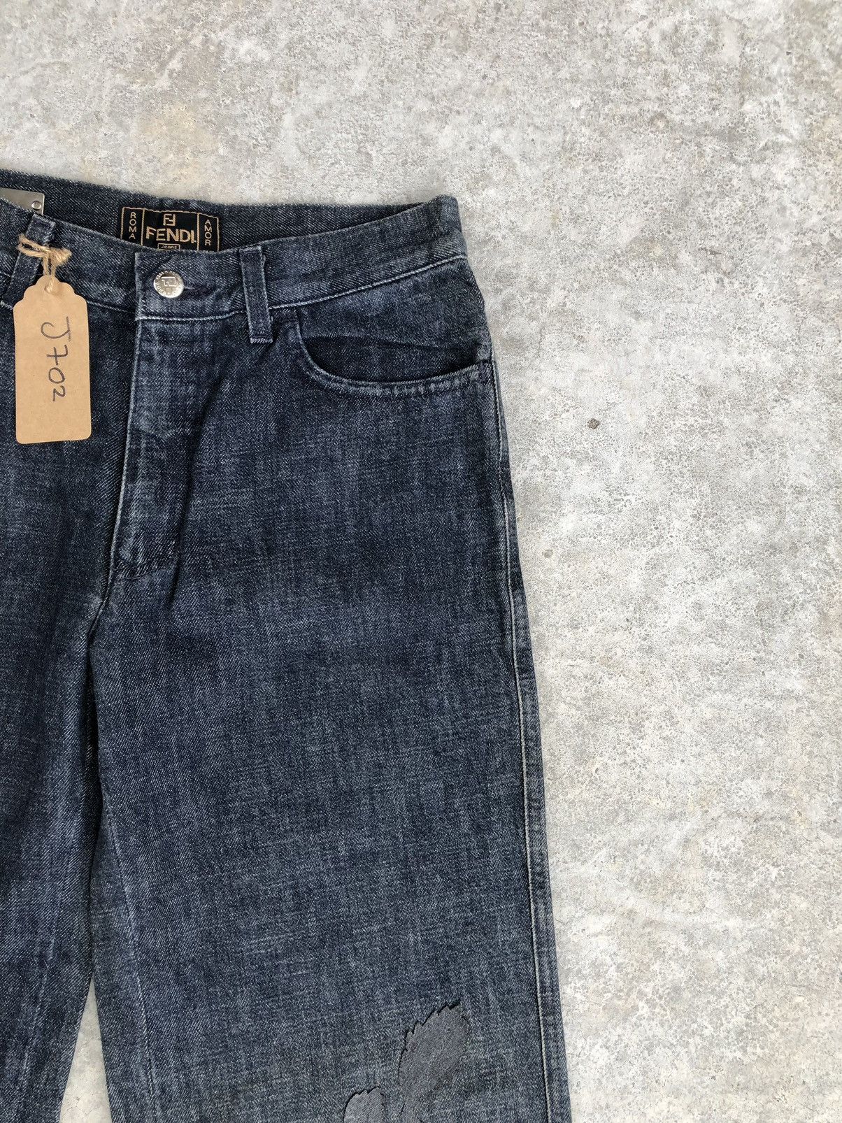 Fendi Rare Fendi Flared Jeans Patchwork Flower Size US 28 / EU 44 - 5 Thumbnail