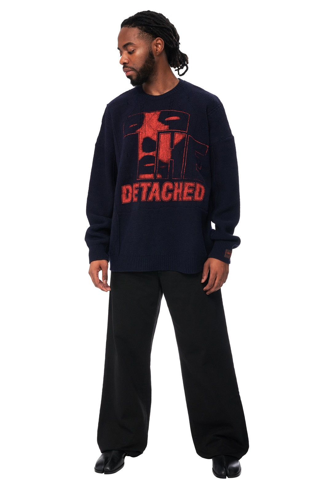 Raf Simons Raf Simons AW22-23 Detached Oversized Merino Wool Sweater Size US M / EU 48-50 / 2 - 1 Thumbnail