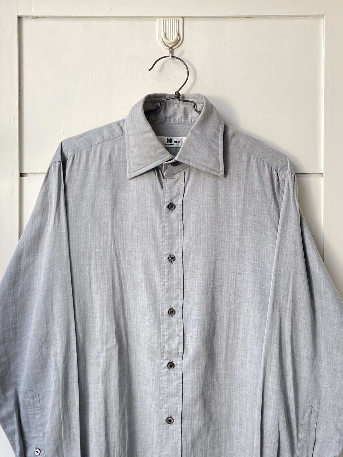 Issey Miyake IM PRODUCT MEN Grey Shirt Size US M / EU 48-50 / 2 - 2 Thumbnail