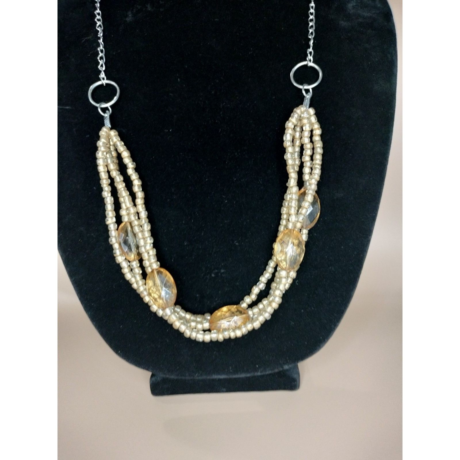 Other Cato Long Multi Strand Necklace Beaded Layered Chain Stateme Size ONE SIZE - 12 Thumbnail