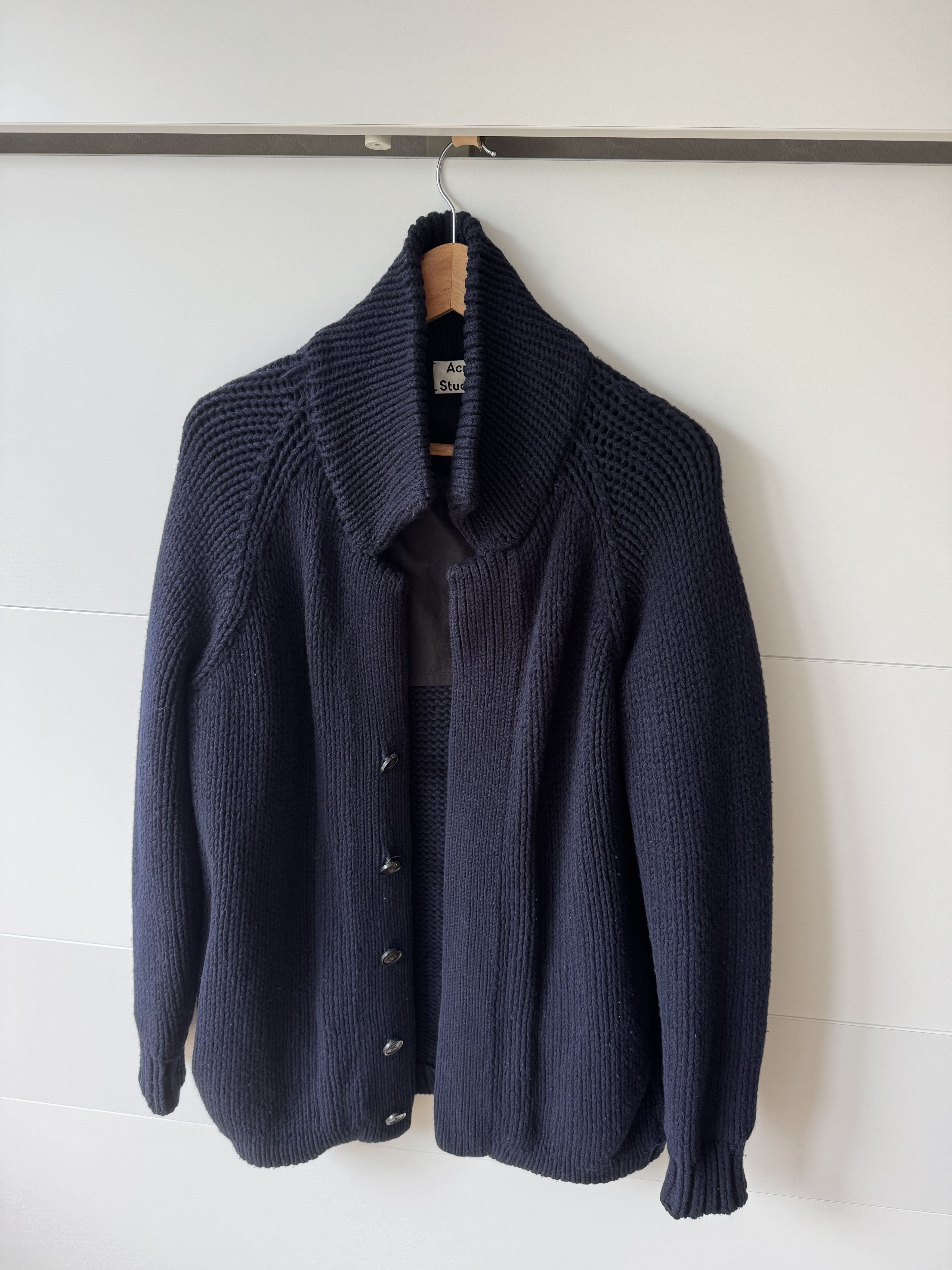 Acne Studios [S] Byron SH Wool Trench in Navy (AW14) Size US S / EU 44-46 / 1 - 2 Thumbnail