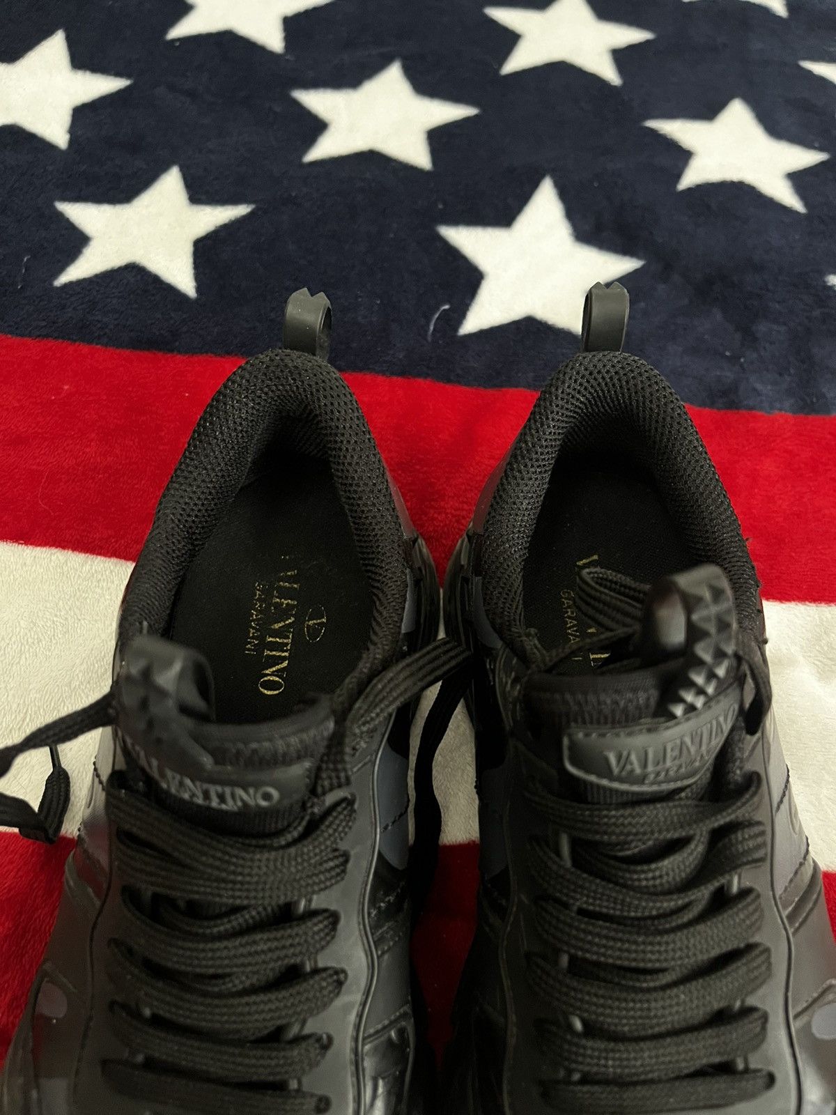 Valentino Valentino Garavani Black Camo Chunky Sneakers Size 41 Size US 8 / EU 41 - 18 Thumbnail