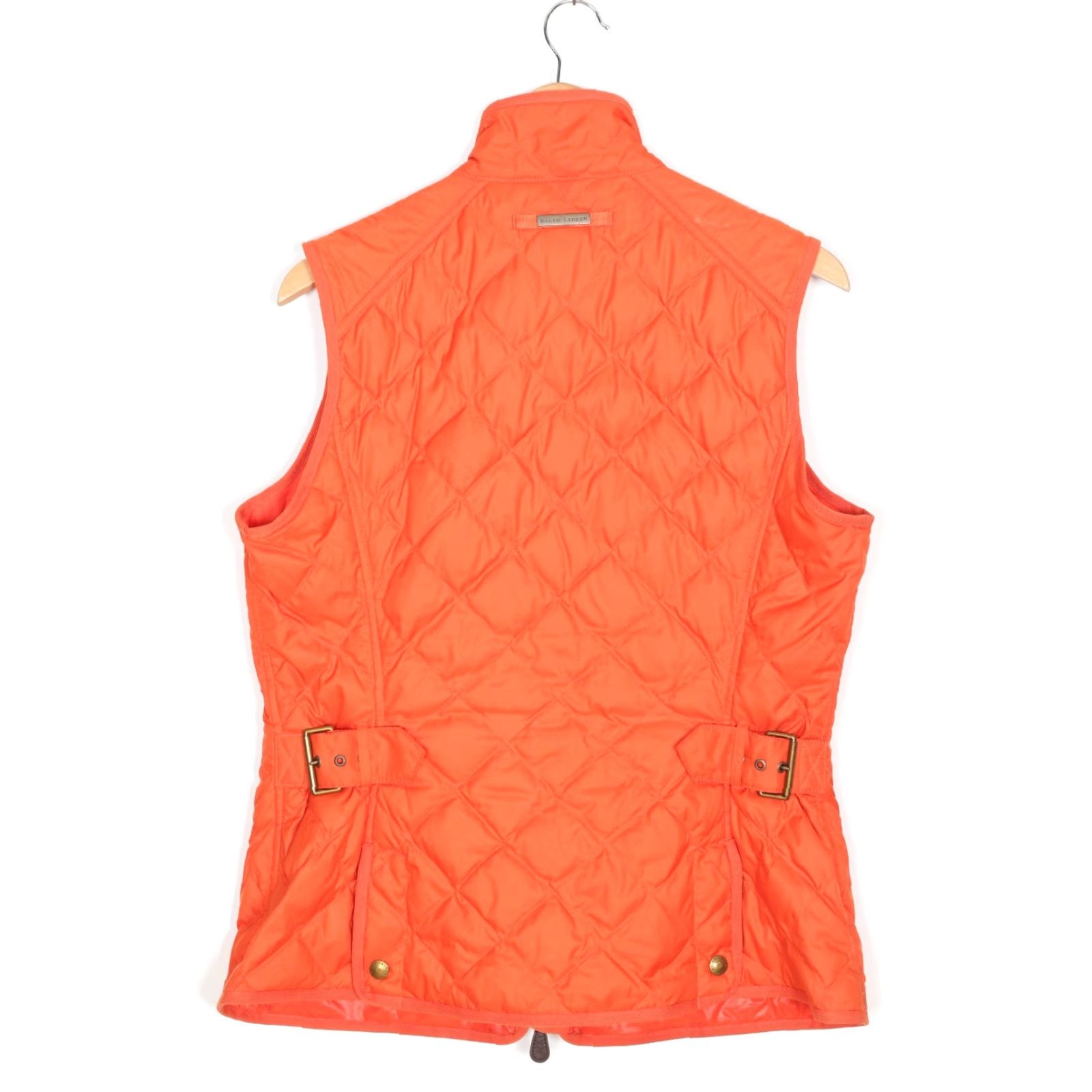 Polo Ralph Lauren VINTAGE Ralph Lauren Sport Quilted Gilet Vest Jacket Bodywarmer Women XL Quilted Down Insulated Zip Jacket Orange Waistcoat XL Women Size XL / US 12-14 / IT 48-50 - 4 Thumbnail