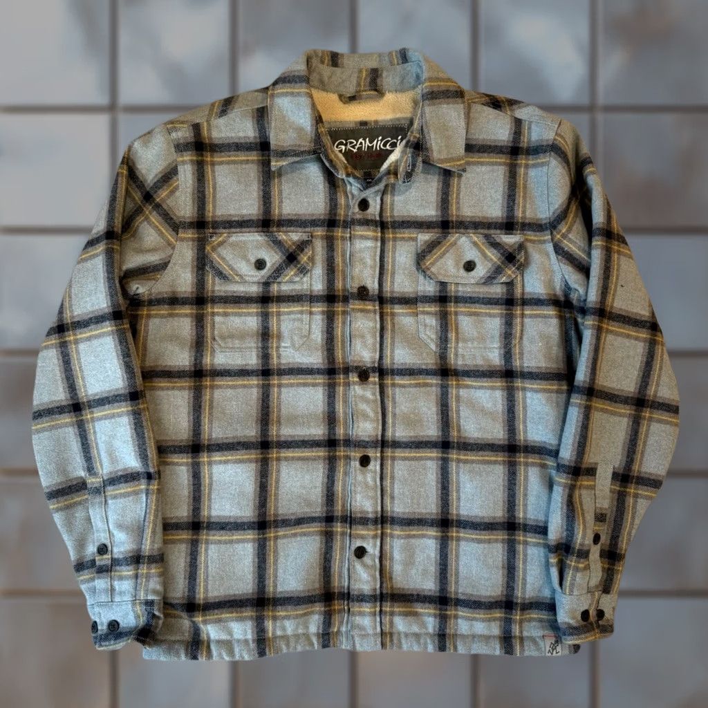 Gramicci Gramicci Shirt Jacket Medium Multicolor Lined Heavy Flannel Hiking Outerwear Mens Jacket Size US M / EU 48-50 / 2 - 1 Thumbnail