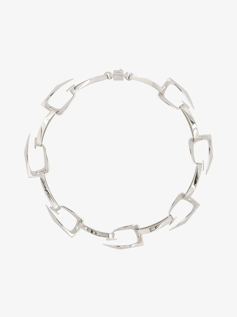 Givenchy o1n1vont0326 Size:1/Giv Cut Necklace in Silver Size ONE SIZE - 2 Thumbnail