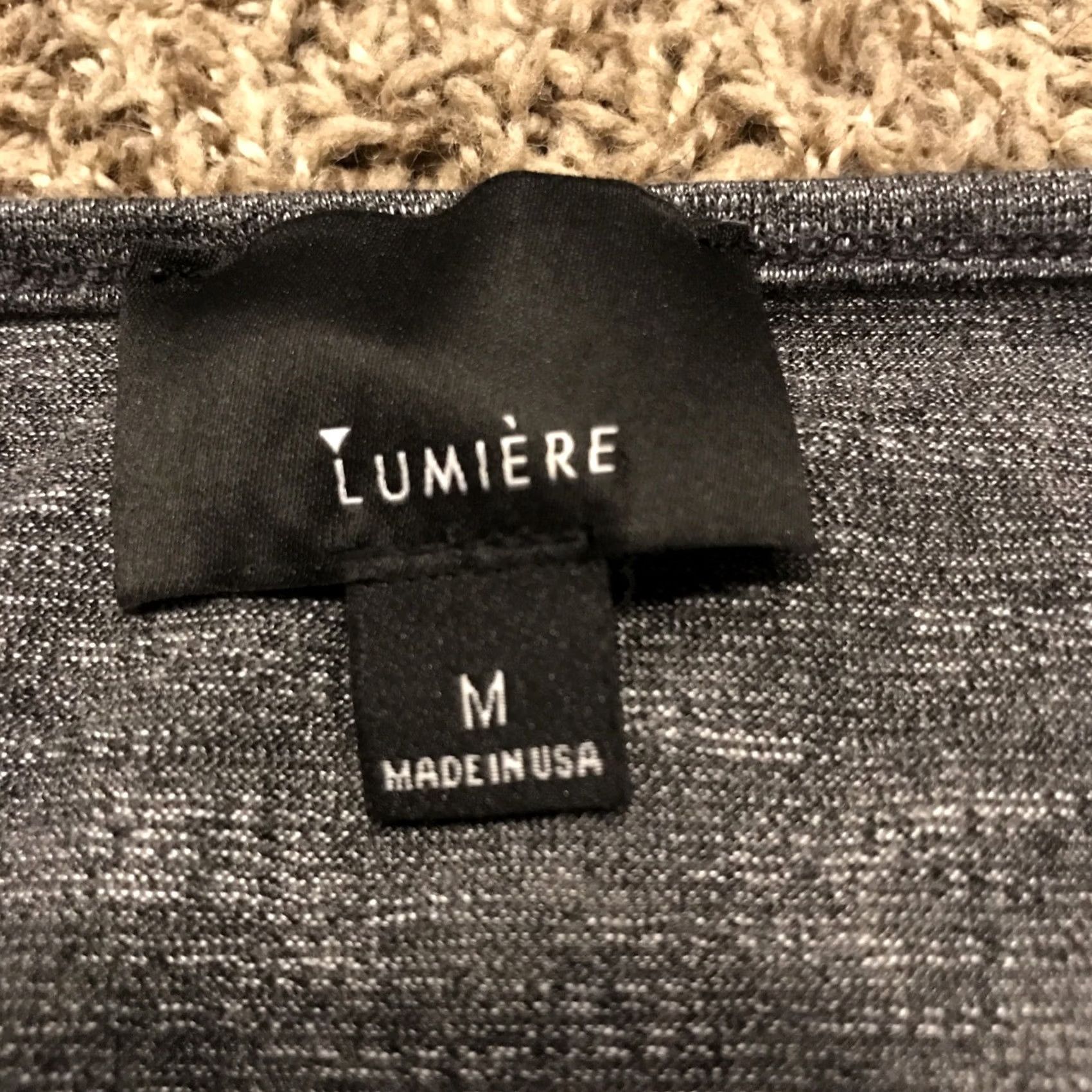 Vintage Lumiere M & M Gray Long Sleeve Shirt Cotton Blend USA Blouse Womens Regular Size M Size M / US 6-8 / IT 42-44 - 2 Thumbnail