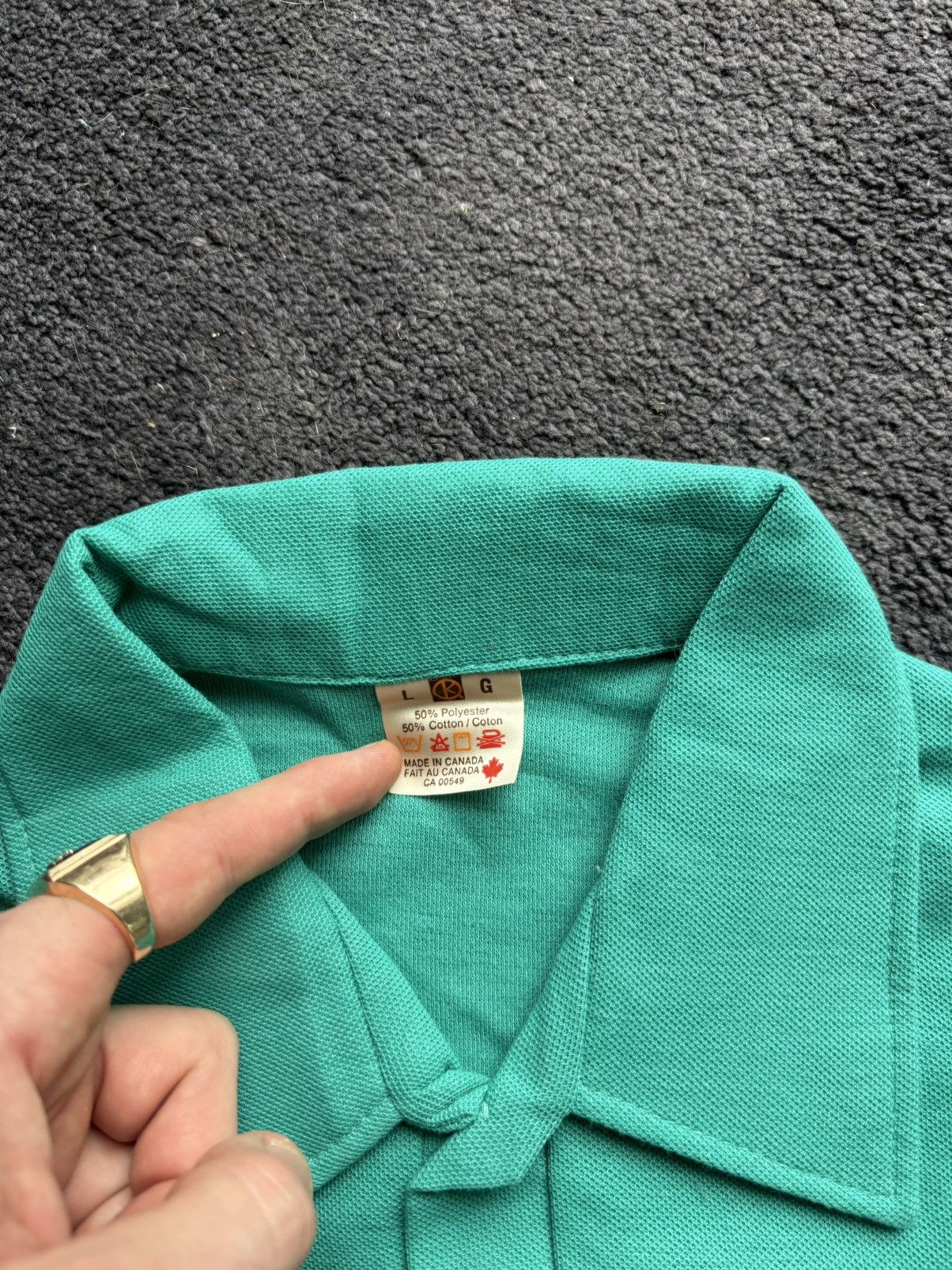 Vintage 1980s Deadstock Vintage Polo Shirts Blank Tees Golf 80s 90s Size US L / EU 52-54 / 3 - 4 Thumbnail