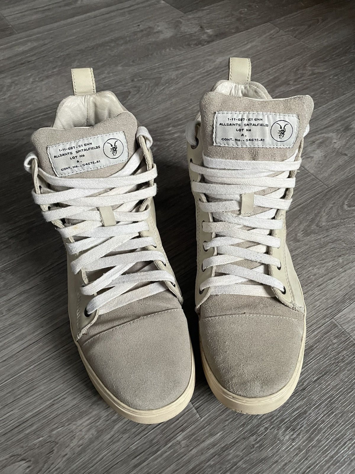 Allsaints ALLSAINTS SPITALFIELDS SUEDE HI-TOP SHOUS Size US 8 / EU 41 - 5 Thumbnail