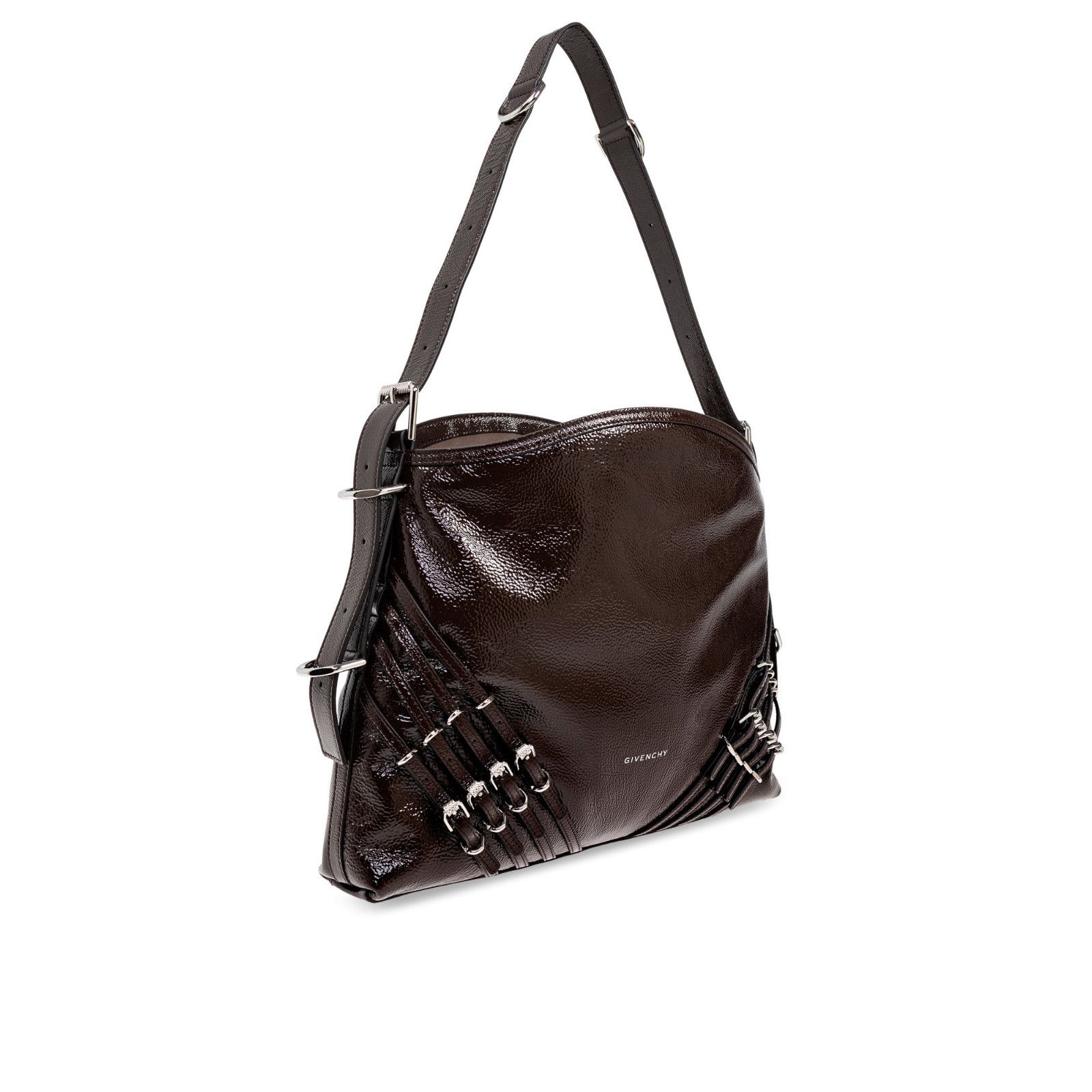 Givenchy GIVENCHY Shopper Strappy Brown Shiny Leather Handbag New And Size ONE SIZE - 3 Thumbnail