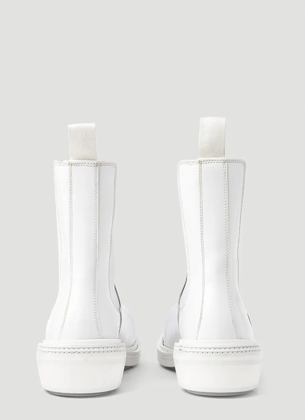 Bottega Veneta o1n1vont1225 Fireman Chelsea Ankle Boots in White Size US 11 / IT 41 - 4 Thumbnail