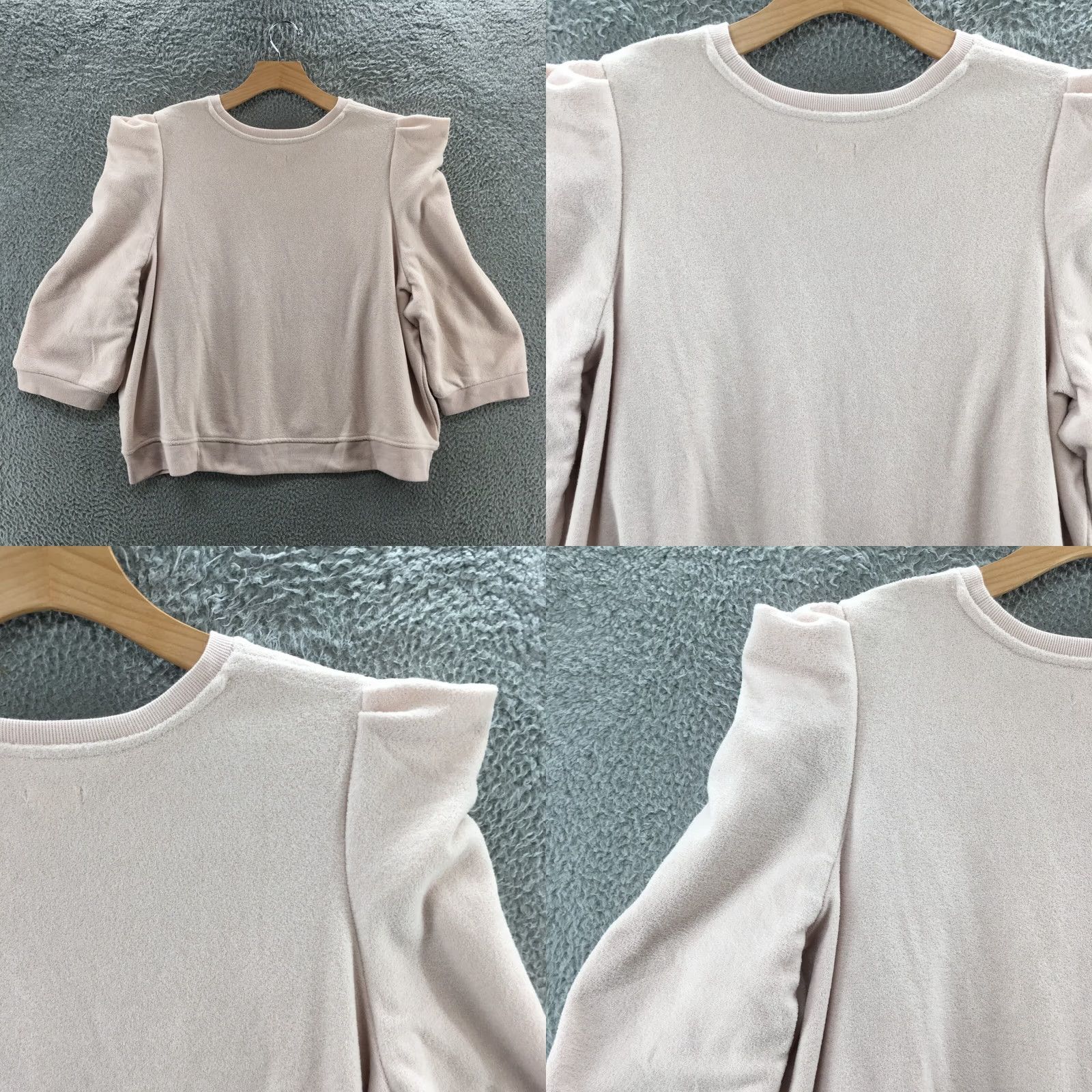 Pinko ANA A New Approach Sweatshirt Womens 2X Pink Crew Neck Pullover Puff Sleeve NEW Size XXL / US 16-18 / IT 52-54 - 9 Thumbnail