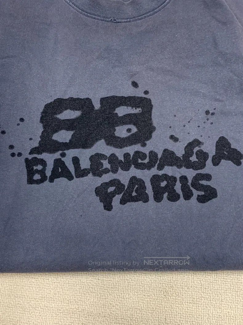 Balenciaga Balenciaga Letter Printed Casual Round Neck Short Sleeve T Size US M / EU 48-50 / 2 - 3 Thumbnail