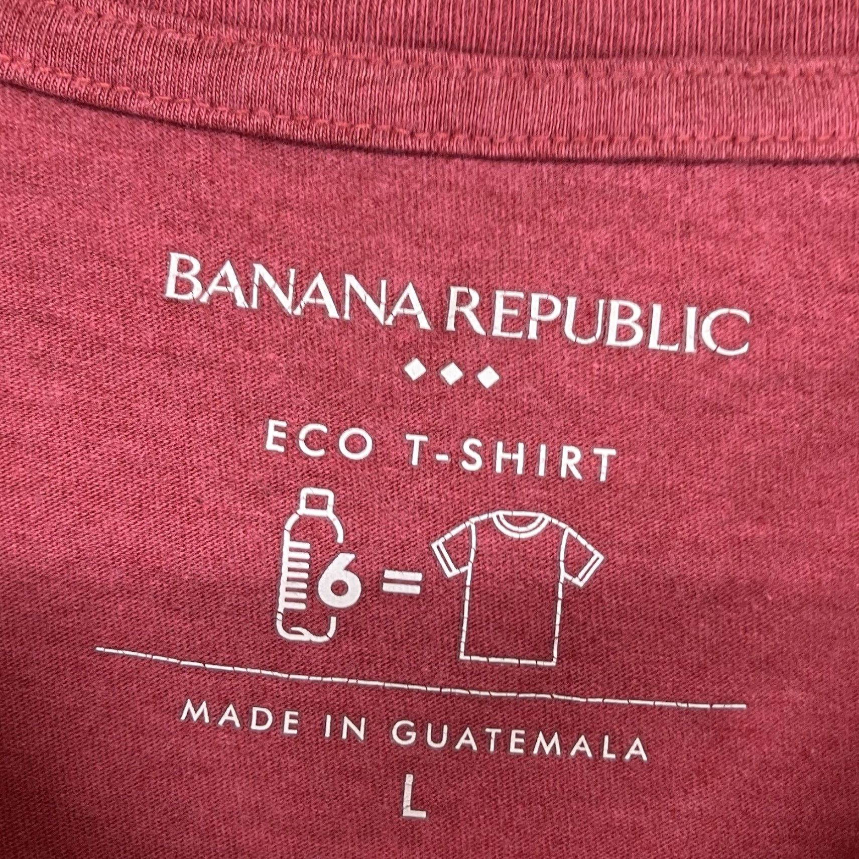 Banana Republic Banana Republic Eco T-Shirt Mens Large Brick Red Retro Record Player Size US L / EU 52-54 / 3 - 4 Thumbnail
