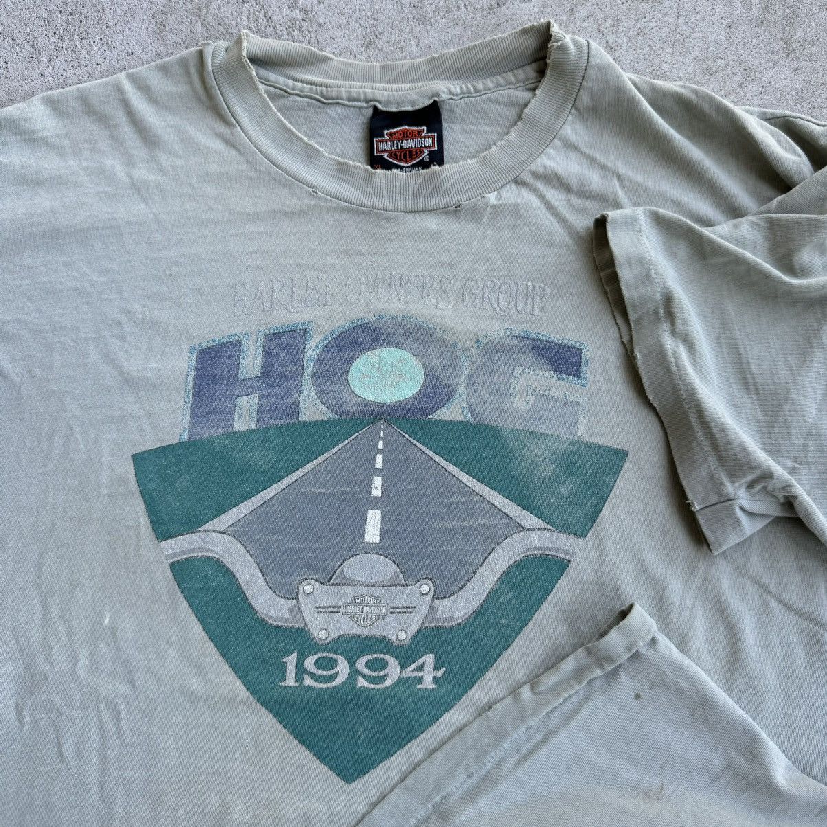 Harley Davidson × Vintage Vintage 1994 HARLEY DAVIDSON OWNERS GROUP STURGIS T Shirt Size US XL / EU 56 / 4 - 2 Thumbnail