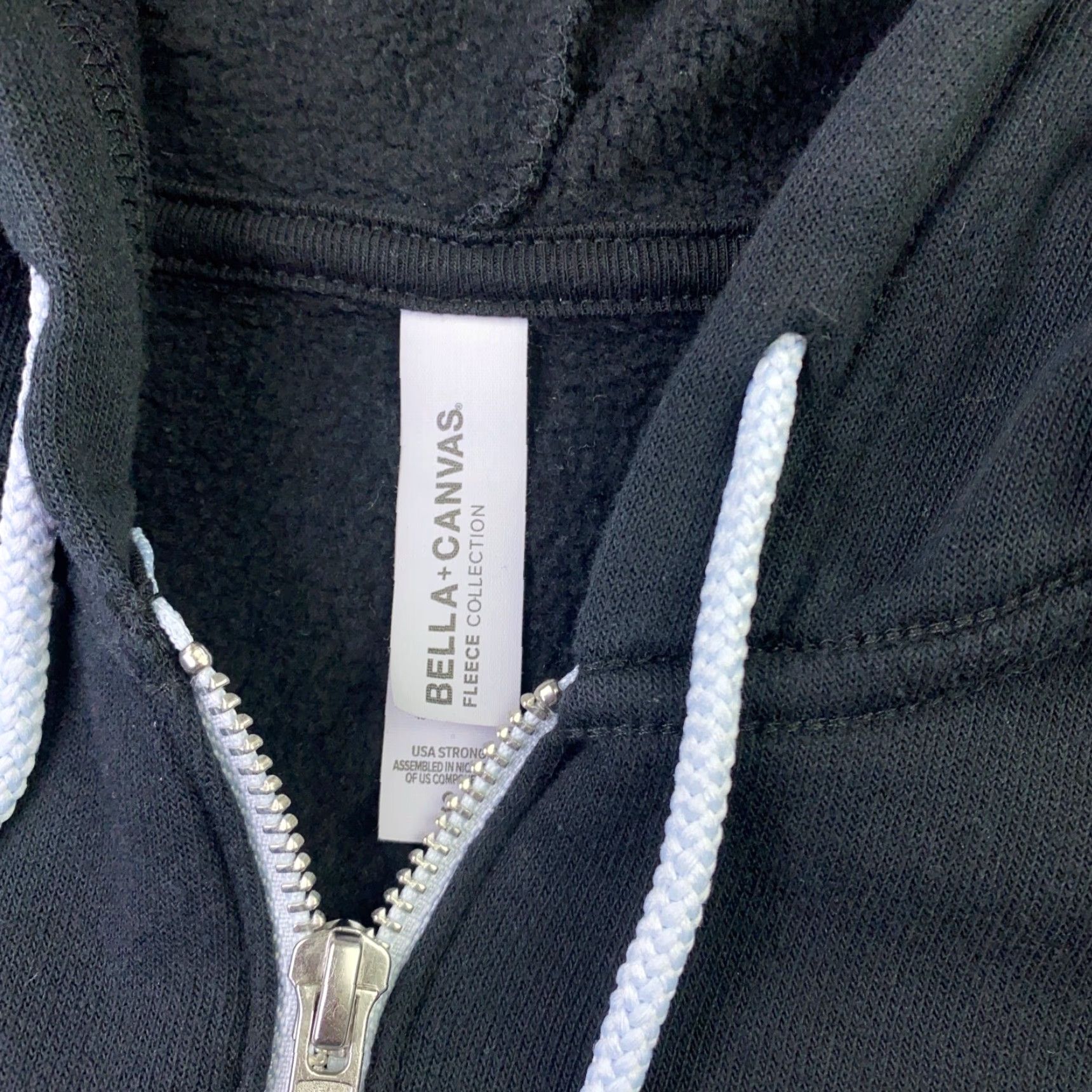 Vintage Bella + Canvas Hustle.Co Mens Hoodie Full Zip Black S Pockets Hooded Sweatshirt Sweatshirt Size US S / EU 44-46 / 1 - 5 Thumbnail
