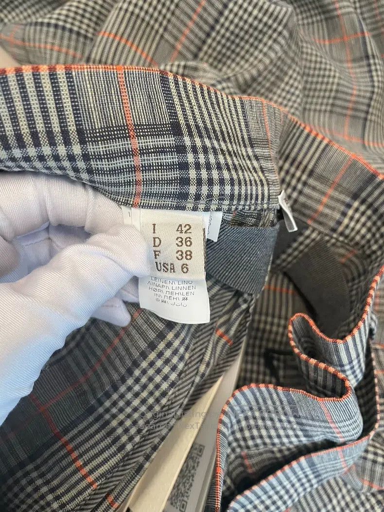 Brunello Cucinelli Brunello Cucinelli Plaid Polyester Casual Trousers Size 27" / US 4 / IT 40 - 6 Thumbnail