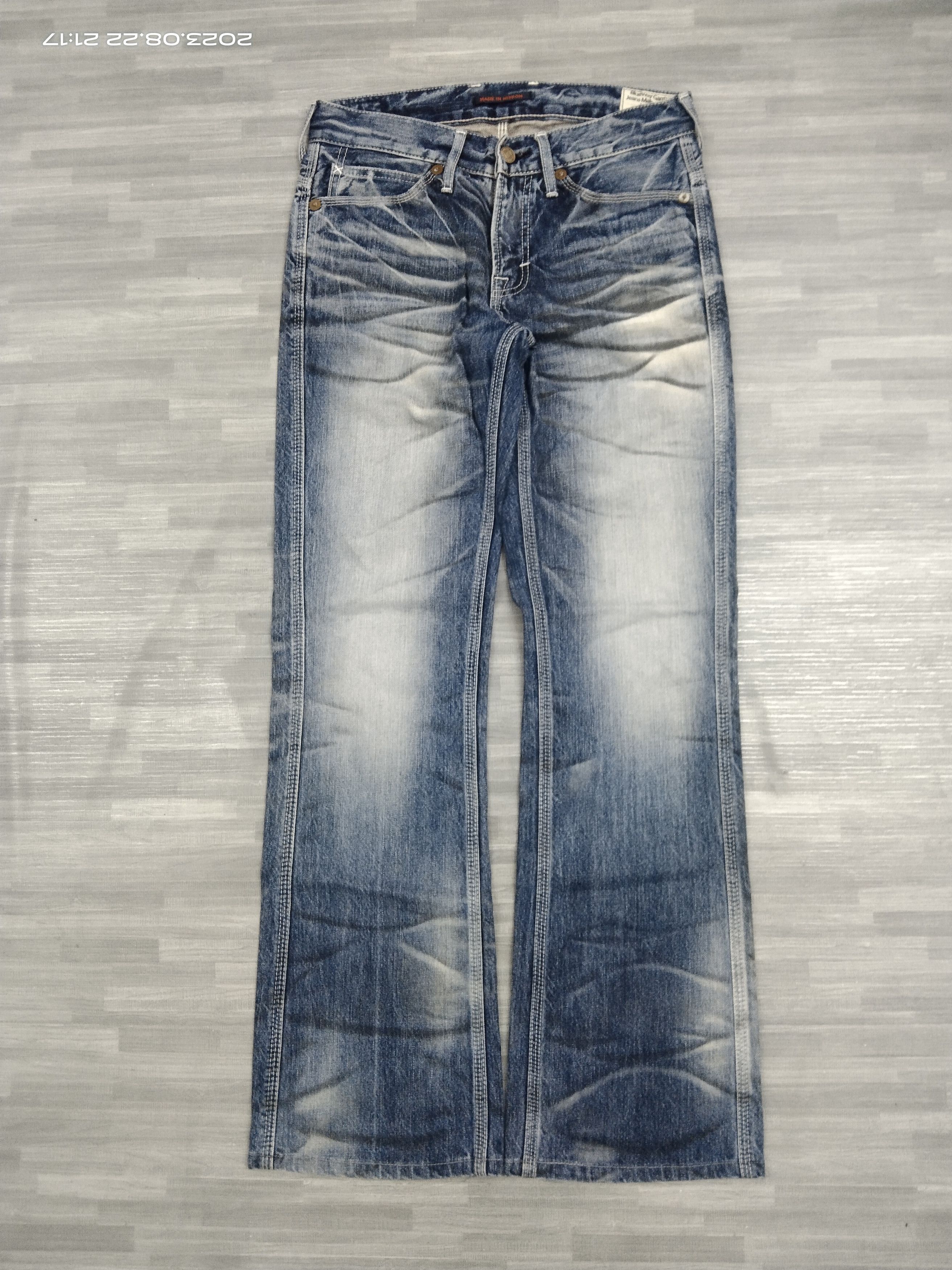 Japanese Brand FLARE SICK BLUEWAY GARMENTS JEANS MAKER&FACTORY Size US 28 / EU 44 - 2 Thumbnail