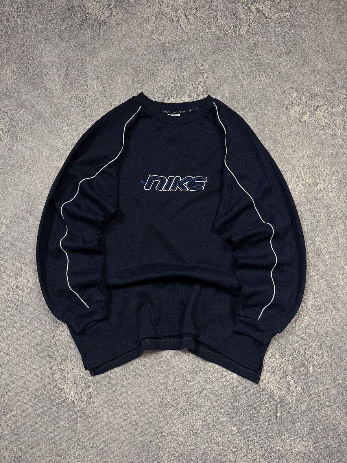 Japanese Brand Nike Vintage Sweatshirt big Logo Boxy Hype 00s Size US XXL / EU 58 / 5 - 1 Thumbnail