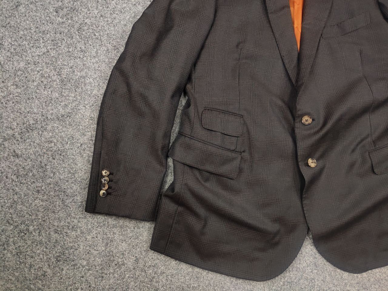 Ermenegildo Zegna Ermenegildo Zegna Electa Check Classic Wool Suit Blazer Size US XL / EU 56 / 4 - 7 Thumbnail