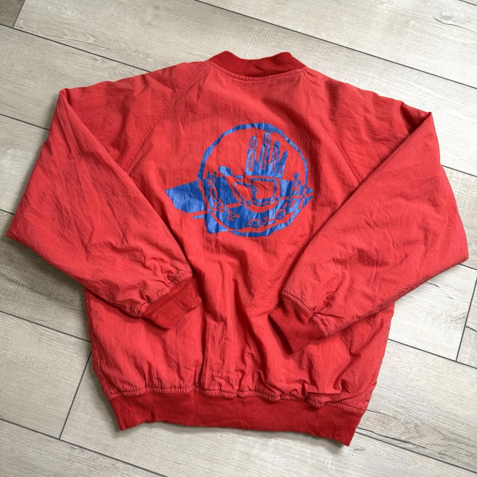 Body Glove Vintage 1993 Body Glove Red Nylon Bomber Jacket Size L Size US L / EU 52-54 / 3 - 1 Thumbnail