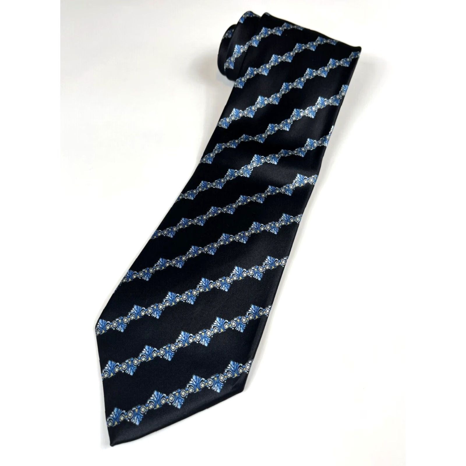 Brioni Brioni Men's Luxury Silk Tie Filigree Handmade in Italy Size ONE SIZE - 3 Thumbnail